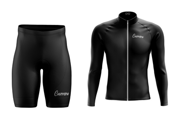 Uniforme Ciclismo Fit Corto - Black Pro Manga Larga